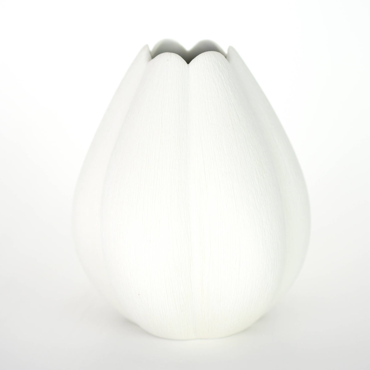 1284WH11 CHAMPA S-Handcrafted Porcelain Vase