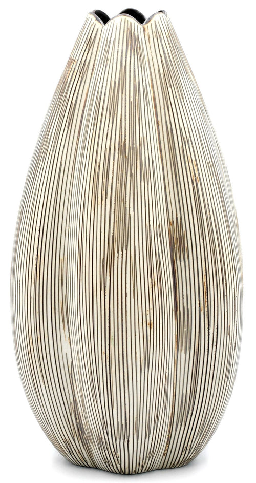 1266W1 Champa L-Handcrafted Porcelain Vase