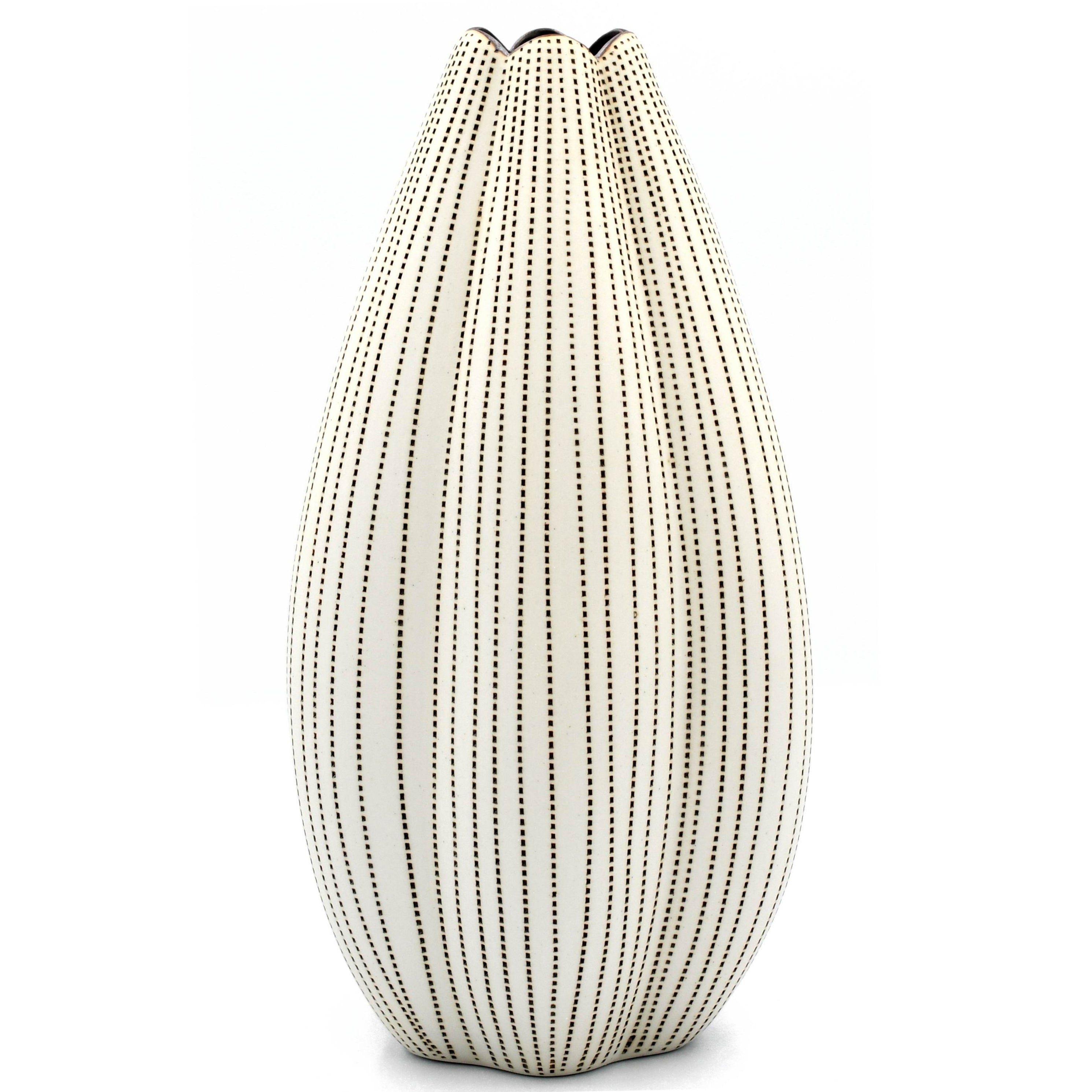 1266W23 Champa L-Handcrafted Porcelain Vase