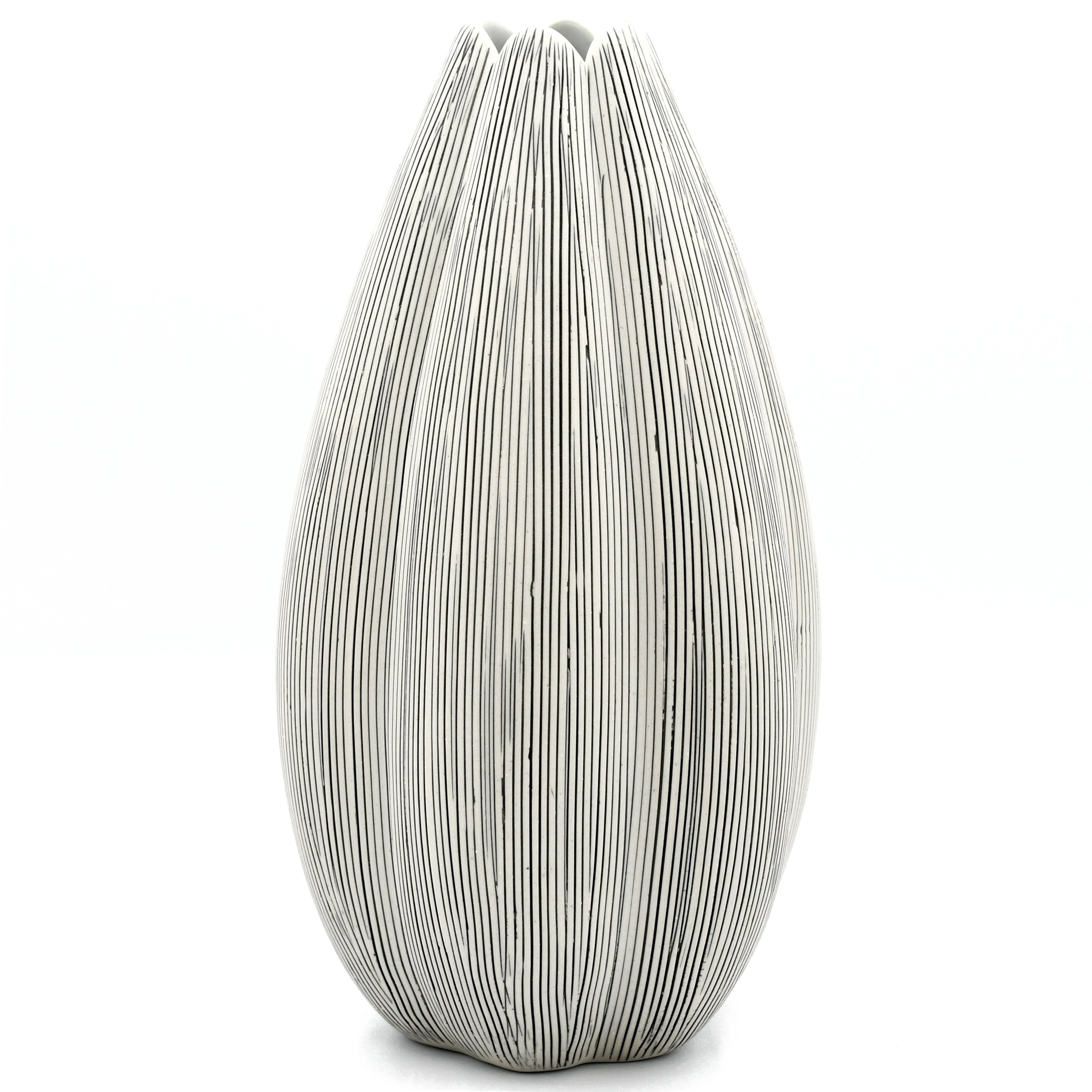1266W7 Champa L-Handcrafted Porcelain Vase
