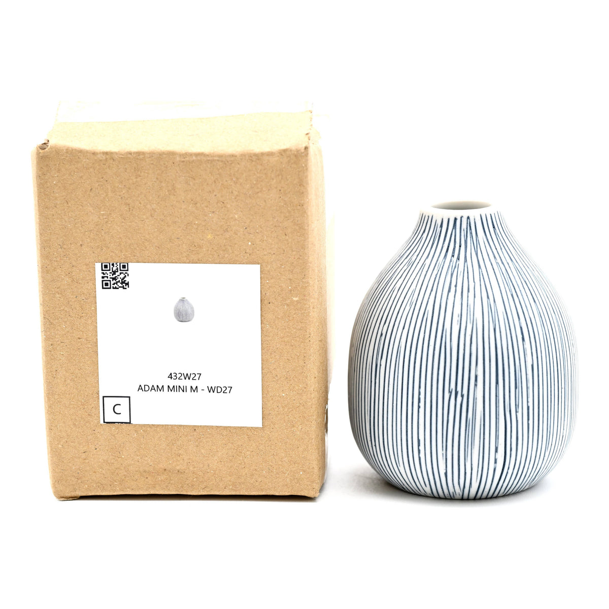 432W27 ADAM MINI M - Handcrafted Porcelain Bud Vase