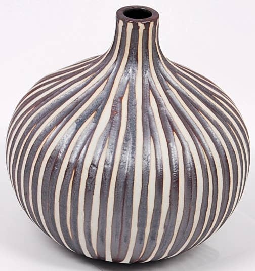 524W2 CONGO TINY L-Handcrafted Porcelain Bud Vase