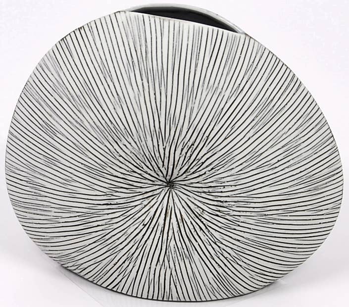 226W7 DIVA ROUND MINI S-Handcrafted Porcelain Bud Vase