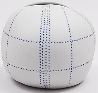 157W25 PEBBLE L-Handcrafted Porcelain Bud Vase