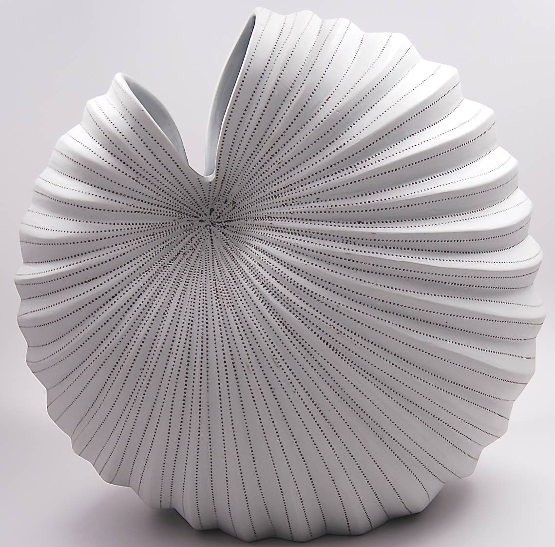 1278W23 Palm L-Handcrafted Porcelain Vase