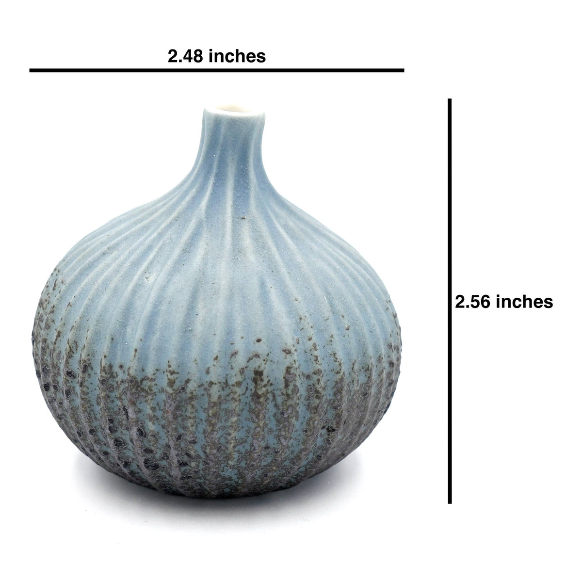 192ART30BLUE CONGO TINY S-Handcrafted Porcelain Bud Vase