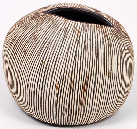 157W1 PEBBLE L-Handcrafted Porcelain Bud Vase