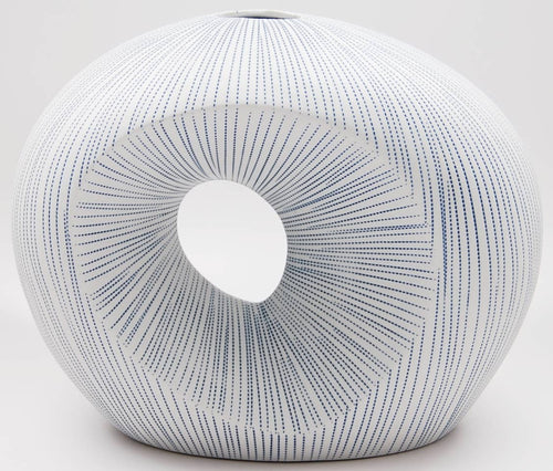 1274W26 ARTURA SHORT-Handcrafted Porcelain Vase