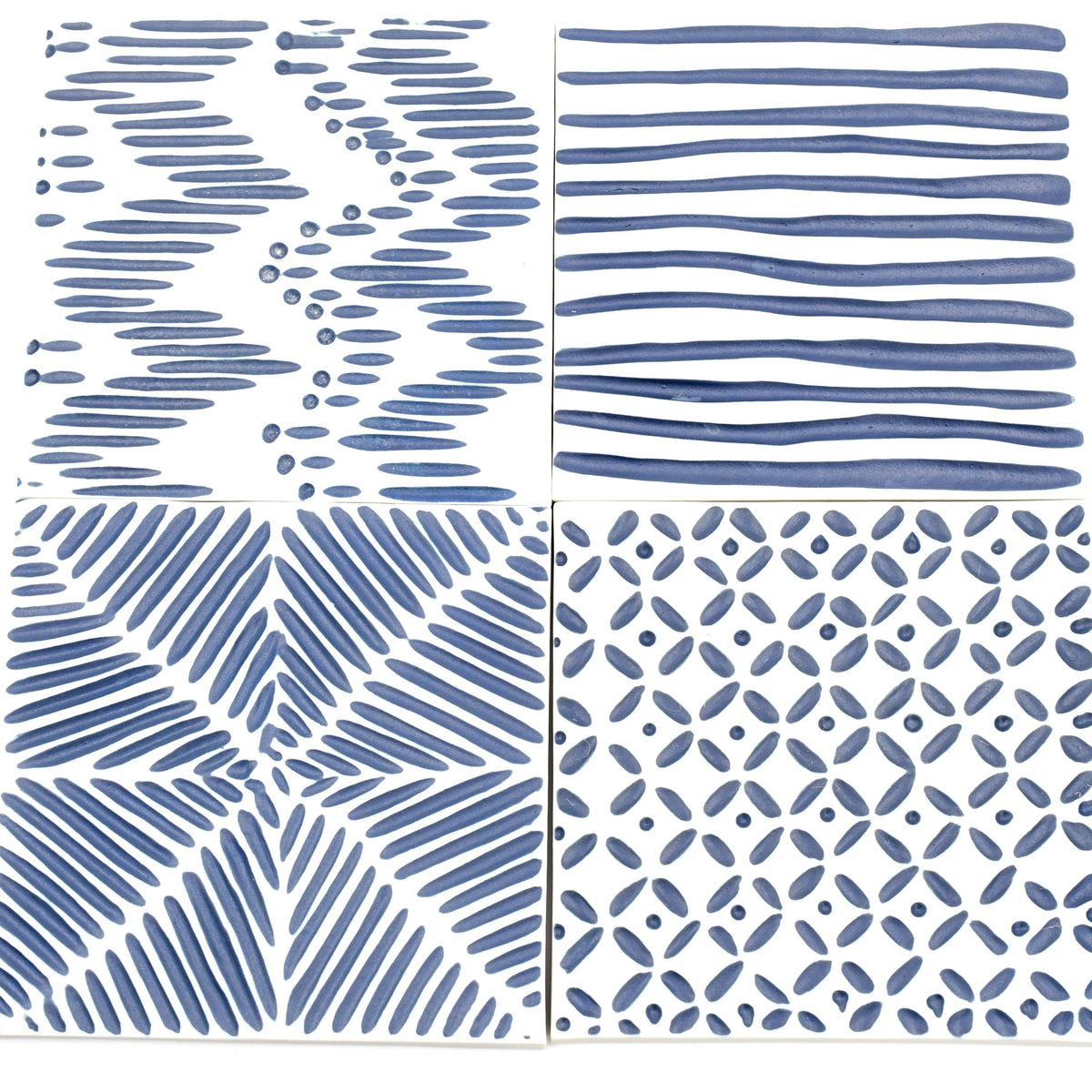 COASTER RHYTHM IN BLUE set of 4