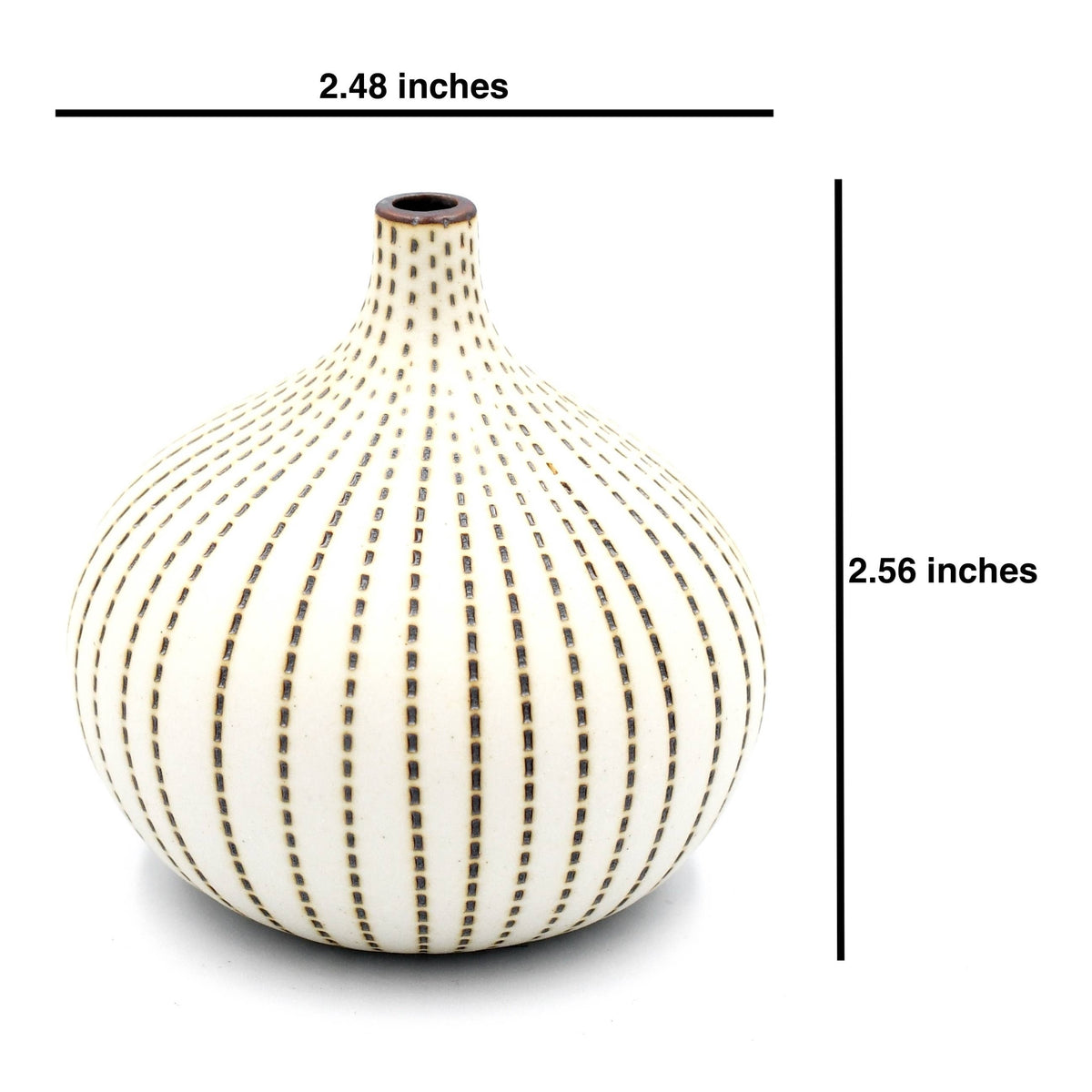 192W23 CONGO TINY S-Handcrafted Porcelain Bud Vase