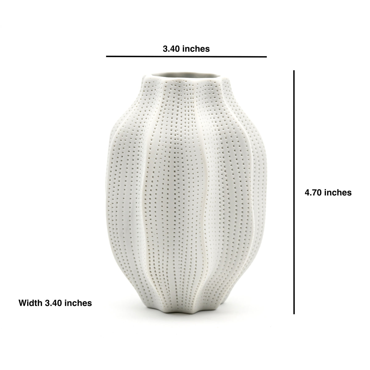451WH13 MAFA MINI L - Handcrafted Porcelain Vase