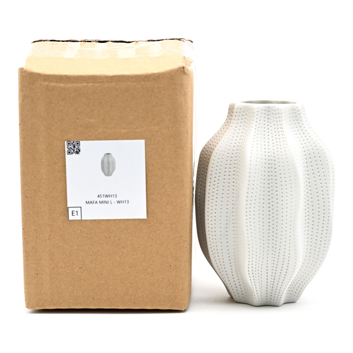 451WH13 MAFA MINI L - Handcrafted Porcelain Vase