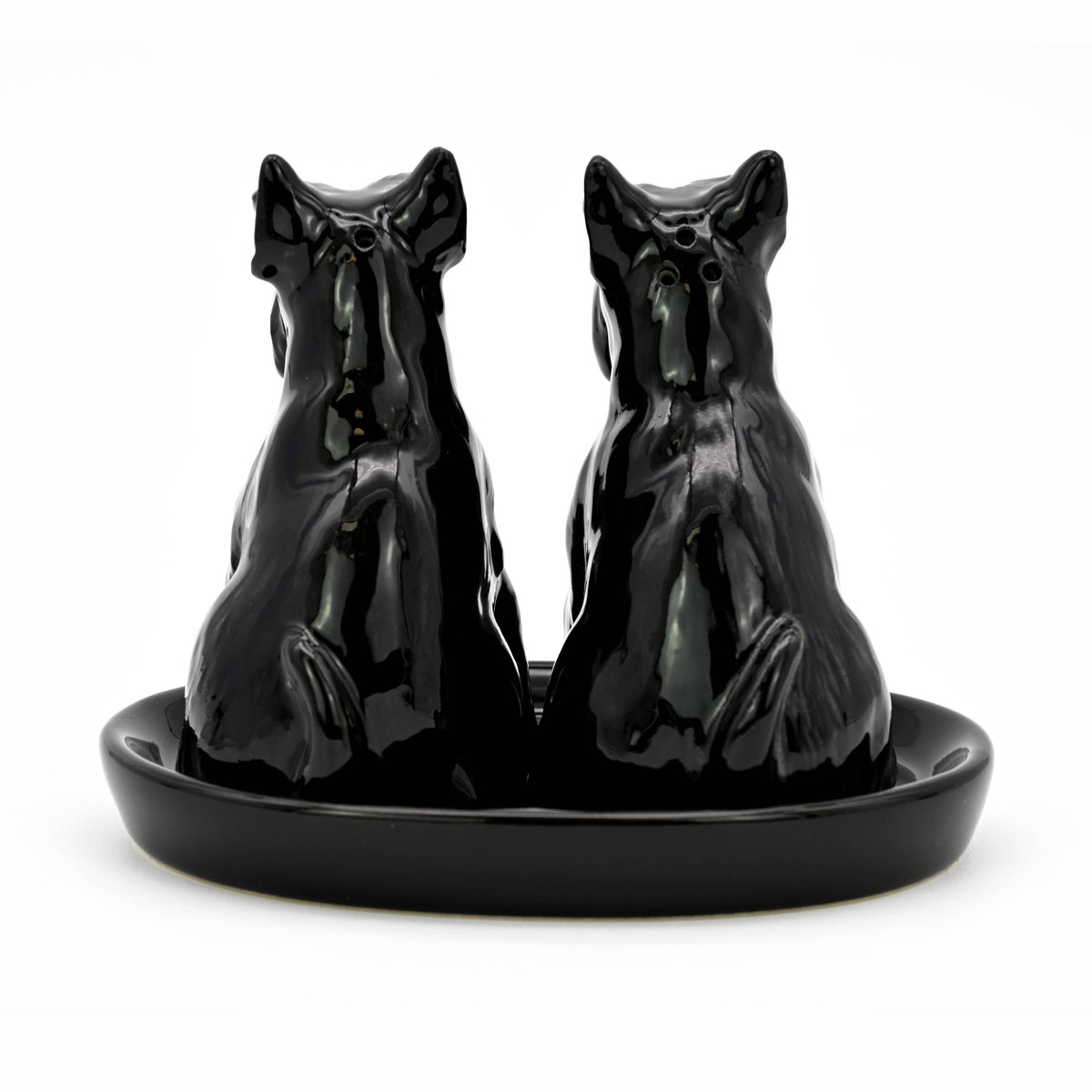 SP980-2 SALT AND PEPPER SHAKER Black Scottish terrier