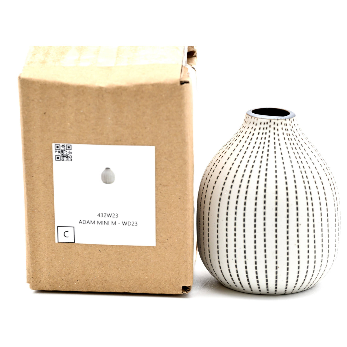 432W23 ADAM MINI M - Handcrafted Porcelain Bud Vase