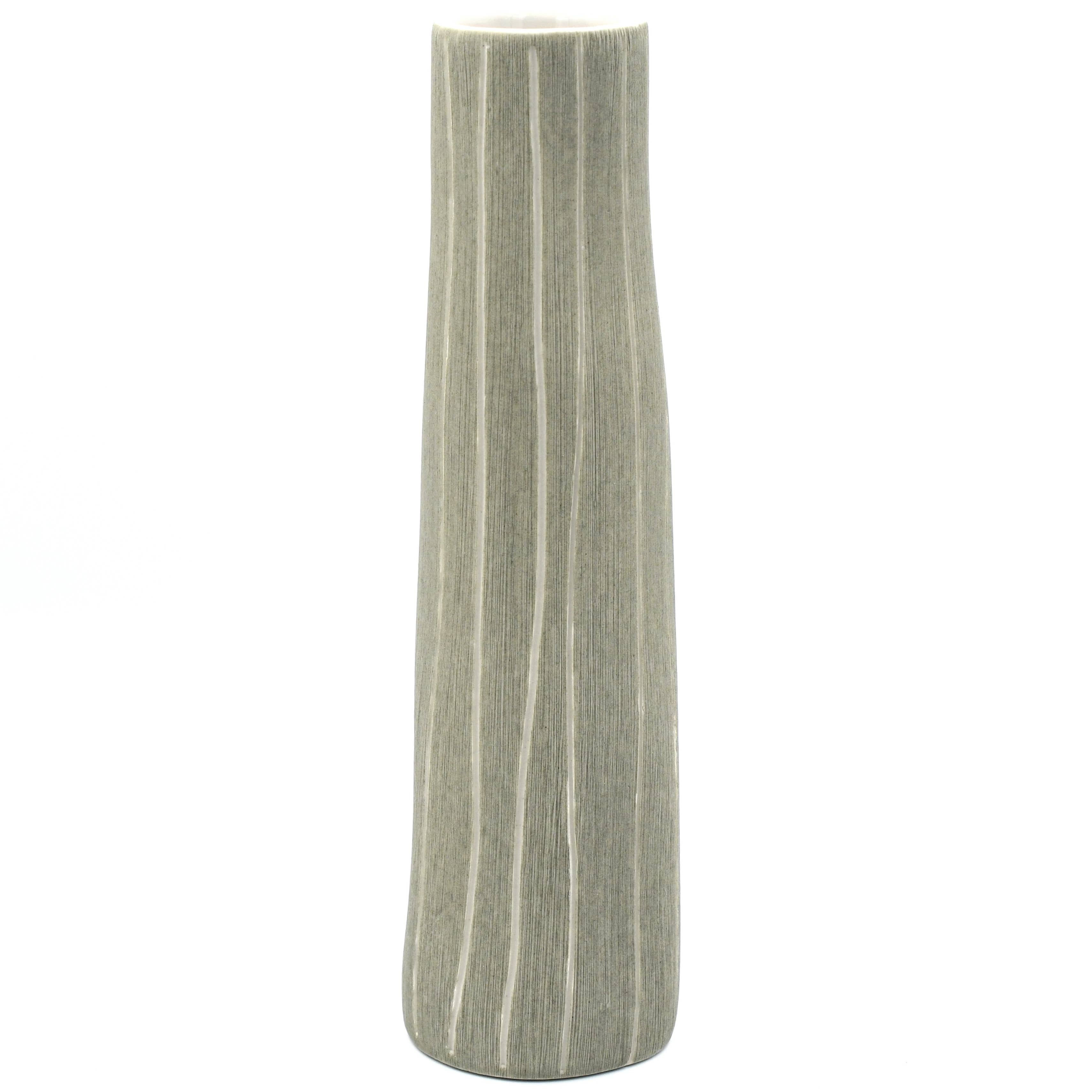 1159GREY17 KOZA M-Handcrafted Porcelain Vase