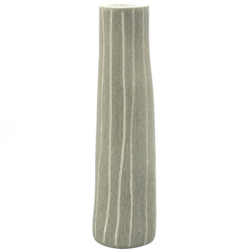 1159GREY17 KOZA M-Handcrafted Porcelain Vase