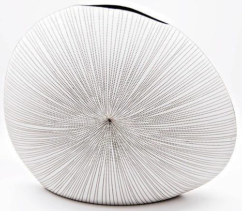 1011W23 DIVA ROUND S-Handcrafted Porcelain Vase