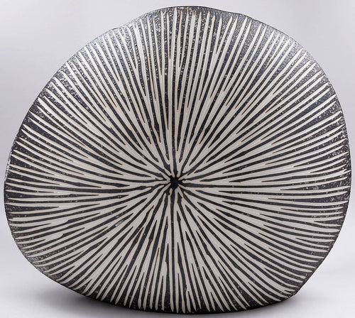 1011W16 DIVA ROUND S-Handcrafted Porcelain Vase