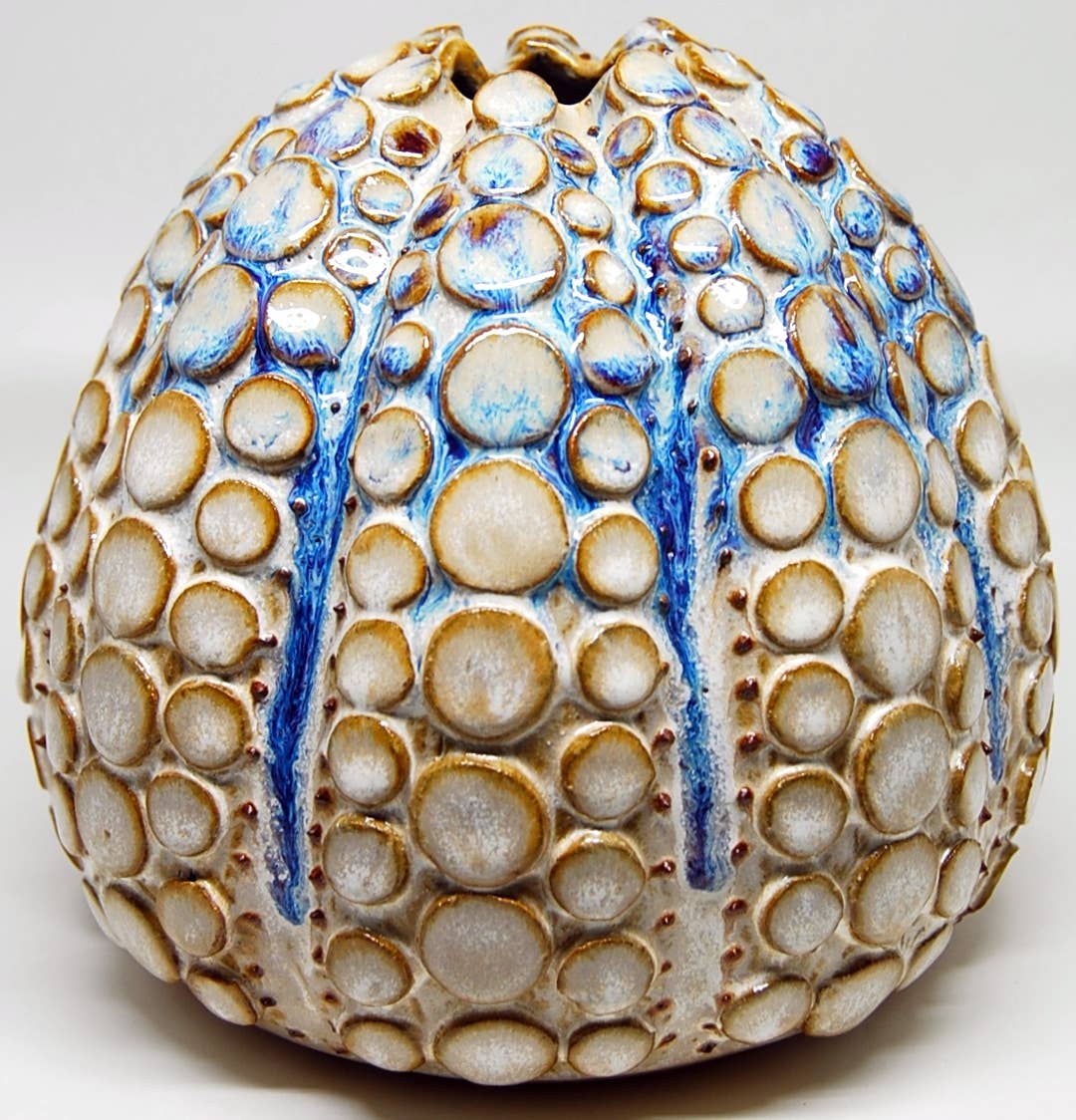 SRI241L Octopus Vase in Blue and White Large