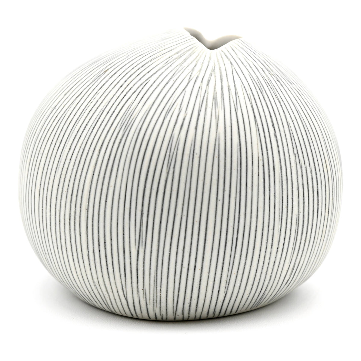 157W7 PEBBLE L-Handcrafted Porcelain Bud Vase