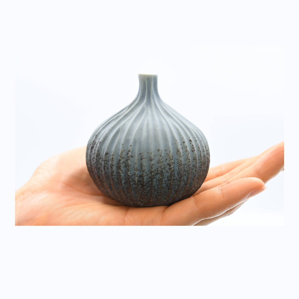 192ART30BLUE CONGO TINY S-Handcrafted Porcelain Bud Vase