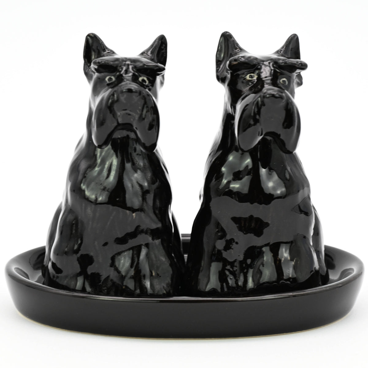 SP980-2 SALT AND PEPPER SHAKER Black Scottish terrier