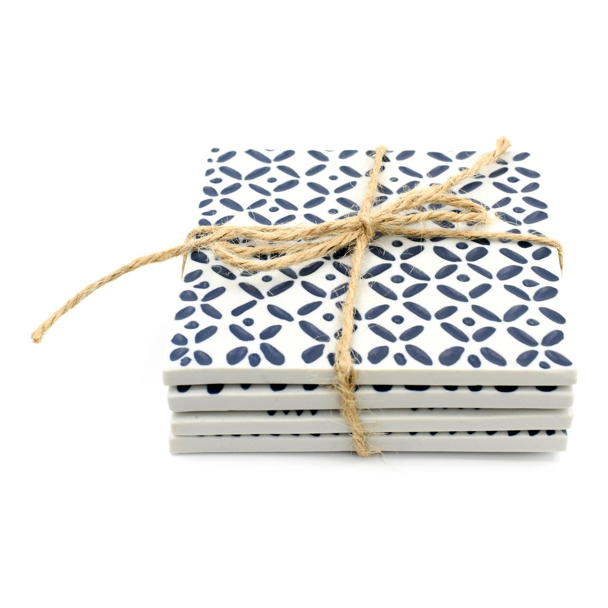 COASTER RHYTHM IN BLUE set of 4