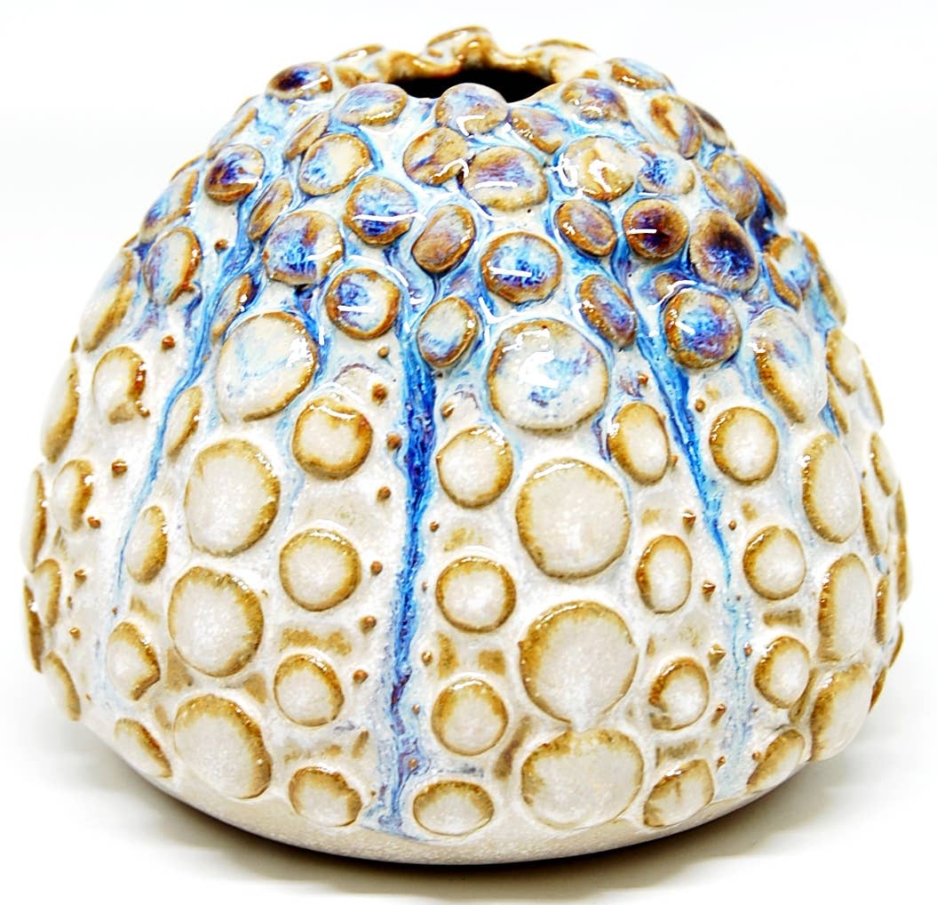 SRI241M Octopus Vase in Blue and White Medium