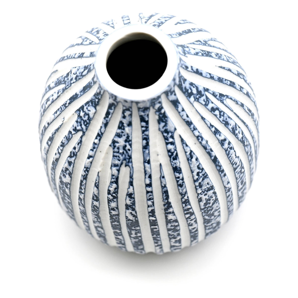 432W16BLUE ADAM MINI M - Handcrafted Porcelain Bud Vase