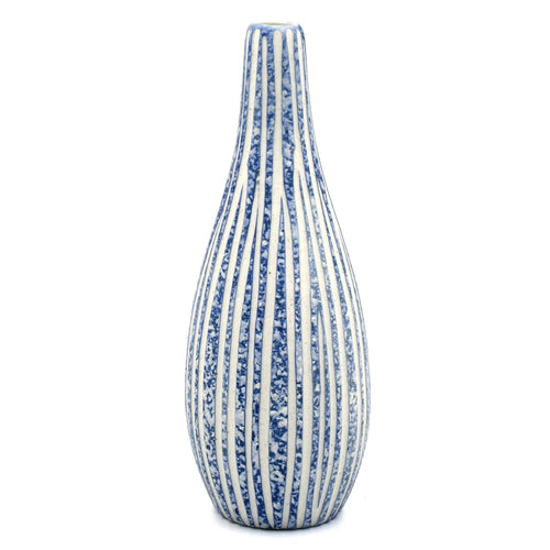 036W16BLUE MODO MINI-Handcrafted Porcelain Bud Vase
