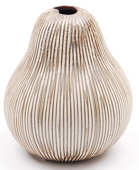 1398W1 GUGU PEAR S-Handcrafted Porcelain Bud Vase