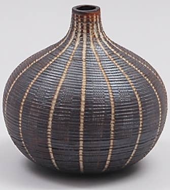 524W22 CONGO TINY L-Handcrafted Porcelain Bud Vase
