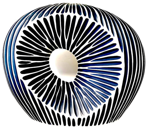 1274BL6 ARTURA SHORT-Handcrafted Porcelain Vase