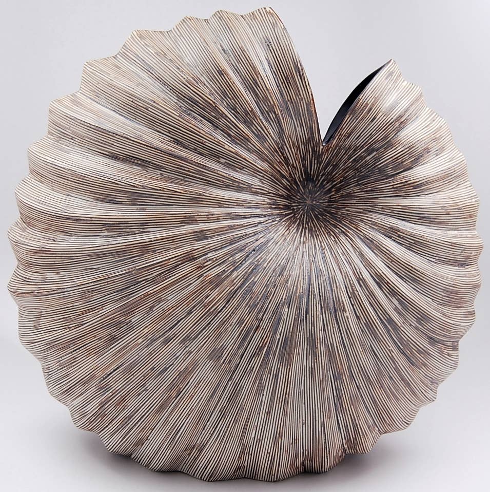 1278W1 Palm L-Handcrafted Porcelain Vase
