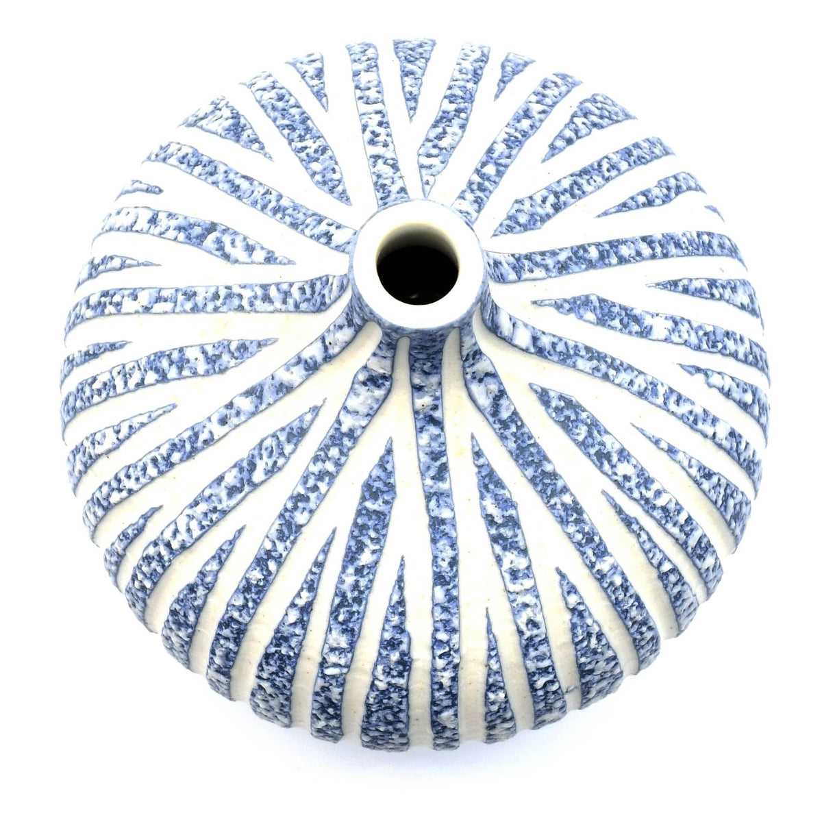524W16BLUE CONGO TINY L-Handcrafted Porcelain Bud Vase