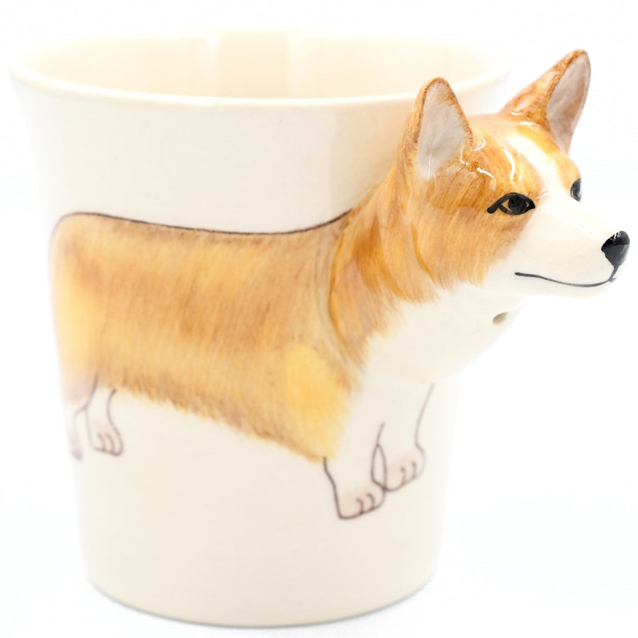 MUG16BROWN Corgi Brown mug 10 oz