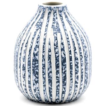 432W16BLUE ADAM MINI M - Handcrafted Porcelain Bud Vase