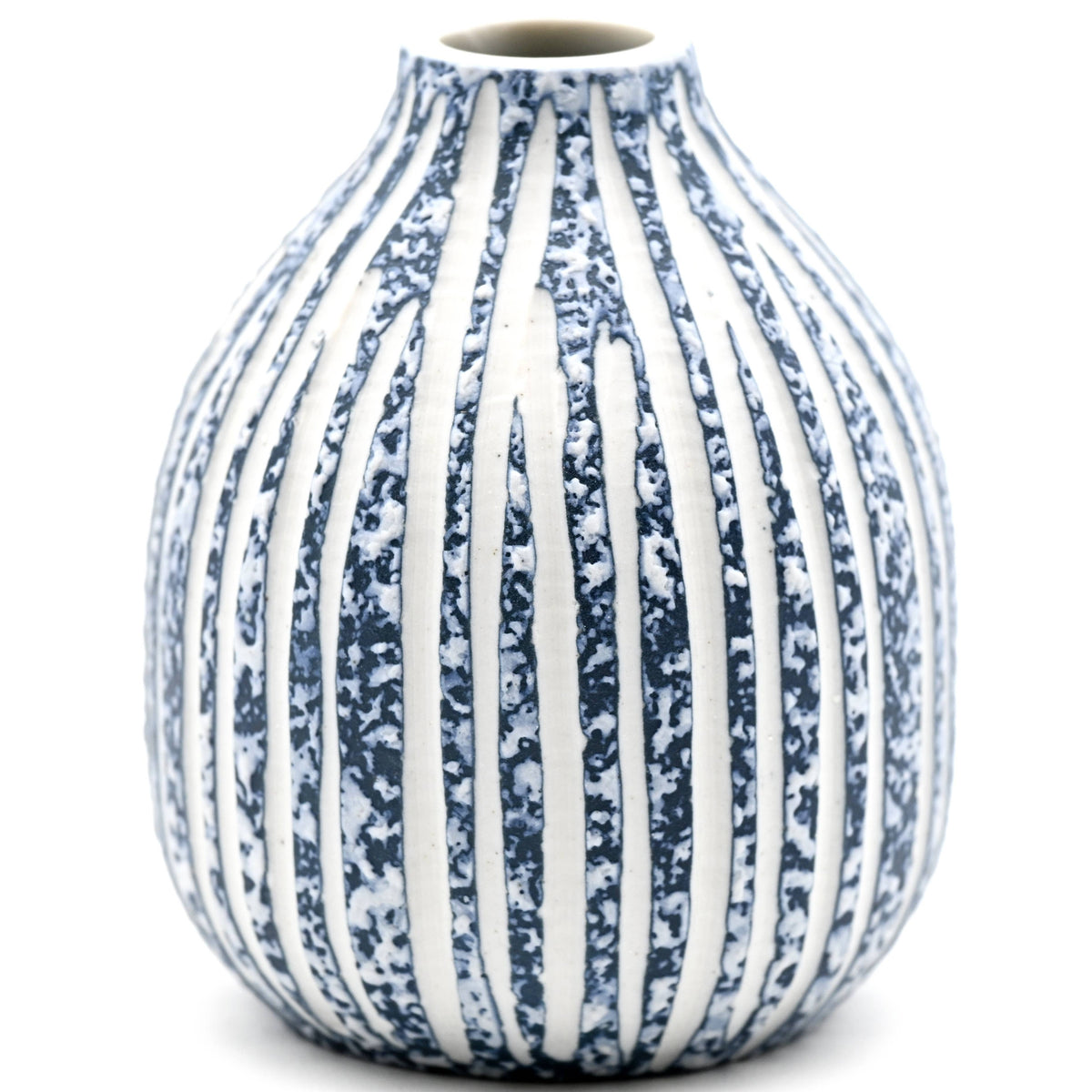 432W16BLUE ADAM MINI M - Handcrafted Porcelain Bud Vase