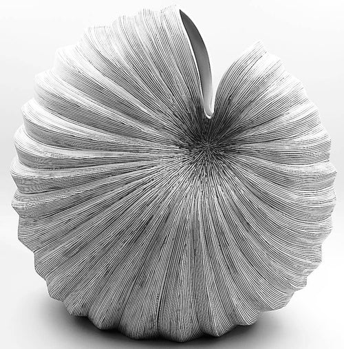 1278W7 Palm L-Handcrafted Porcelain Vase