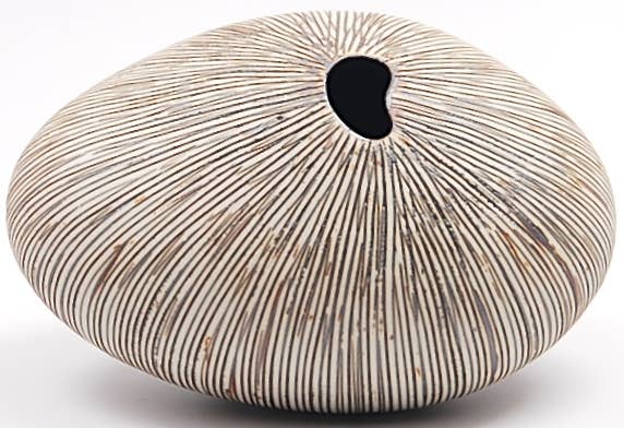 1142W1 PEBBLE MX-Handcrafted Porcelain Bud Vase