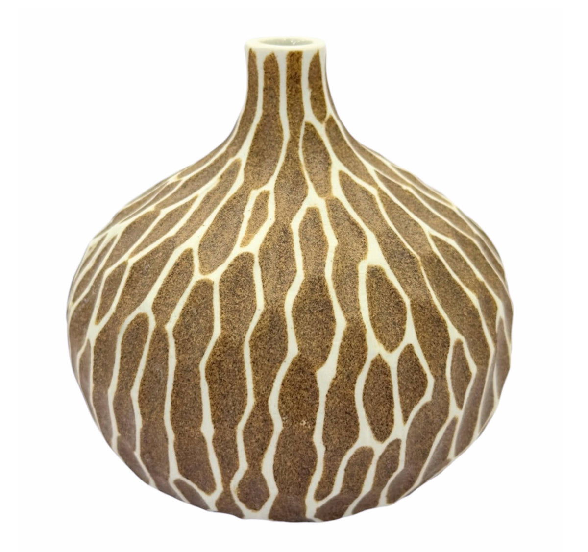 524SN5BR CONGO TINY L-Handcrafted Porcelain Bud Vase