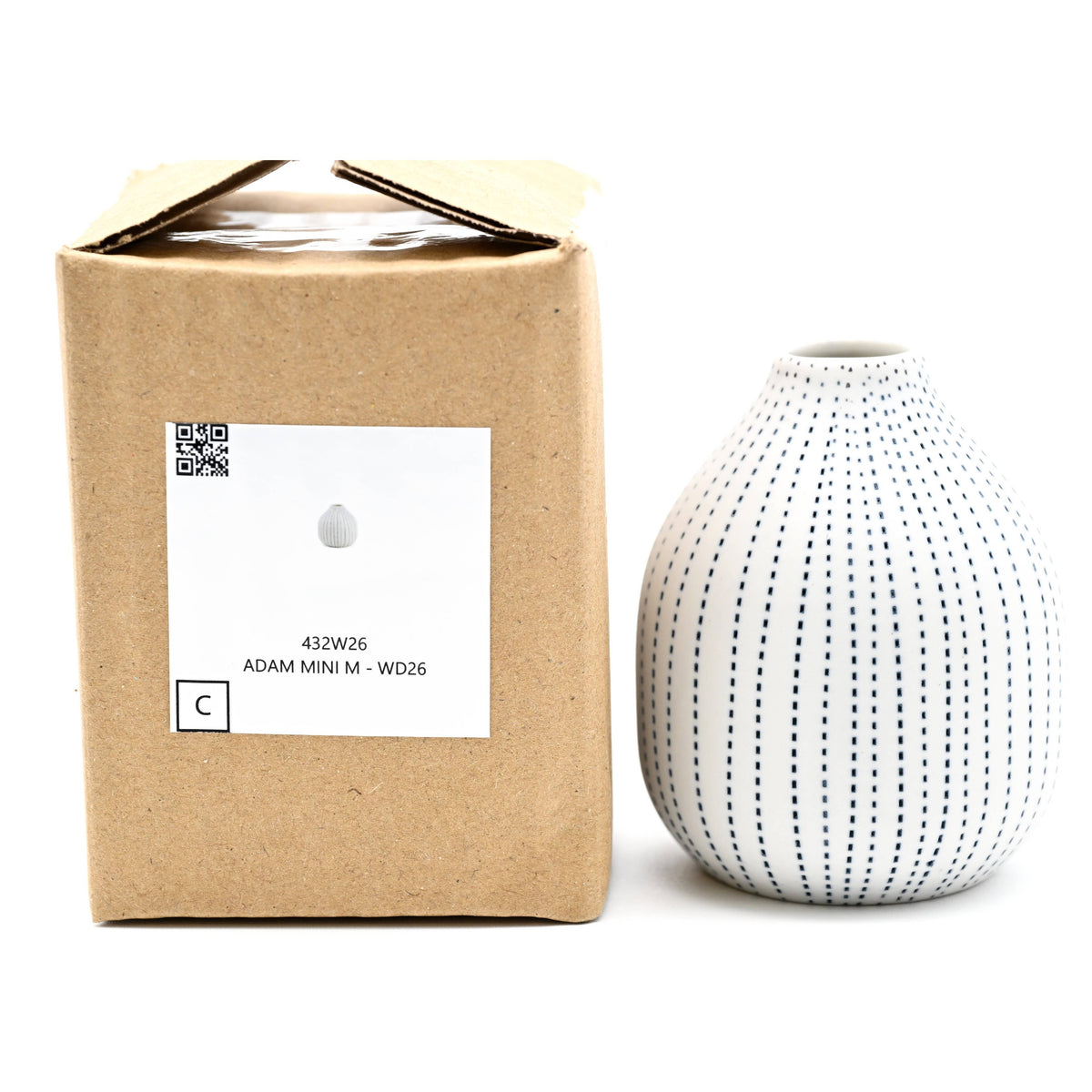 432W26 ADAM MINI M - Handcrafted Porcelain Bud Vase