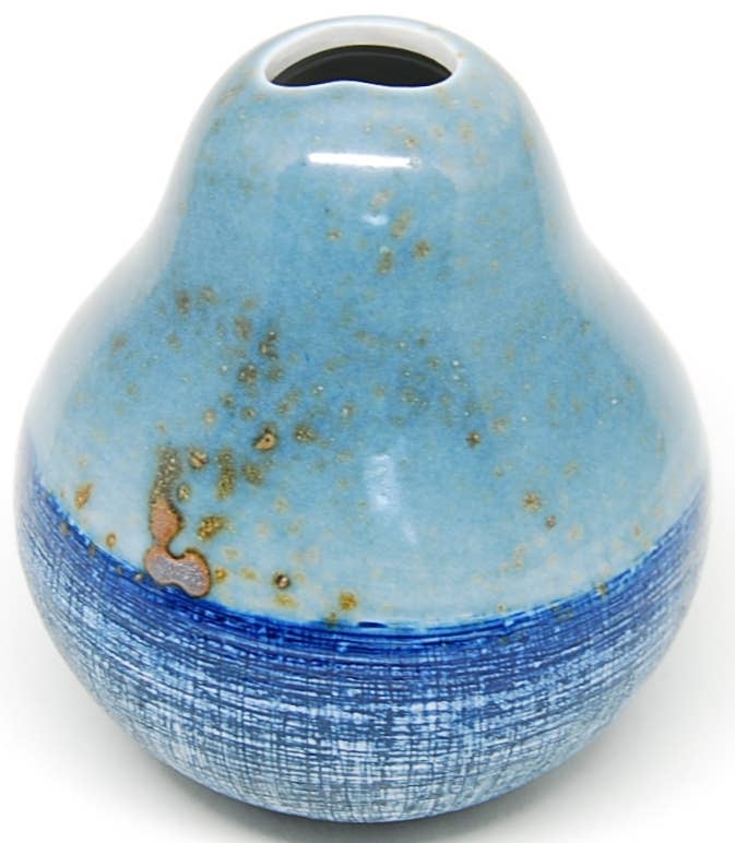 1398ART21 GUGU PEAR S-Handcrafted Porcelain Bud Vase
