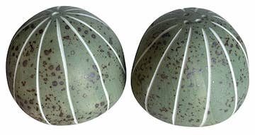 SP091ART32 Pebble Handcrafted Porcelain Salt and Pepper Shaker Set
