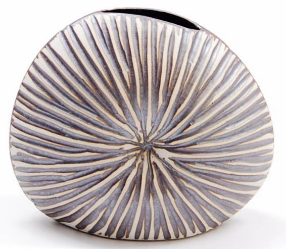 226W2 DIVA ROUND MINI S-Handcrafted Porcelain Bud Vase