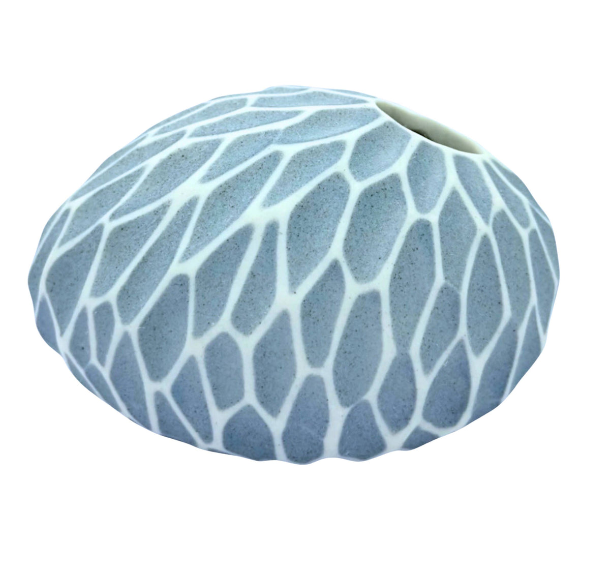 159BLUESN5 PEBBLE MINI S-Handcrafted Porcelain Bud Vase