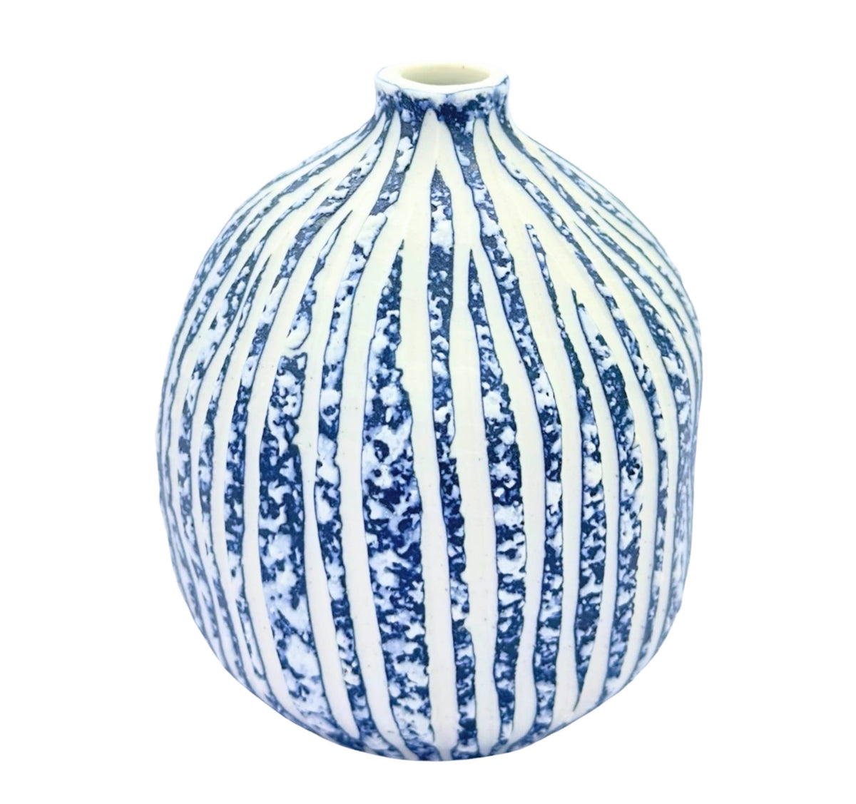 1415W16BLUE GUGU SAG S-Handcrafted Porcelain Bud Vase