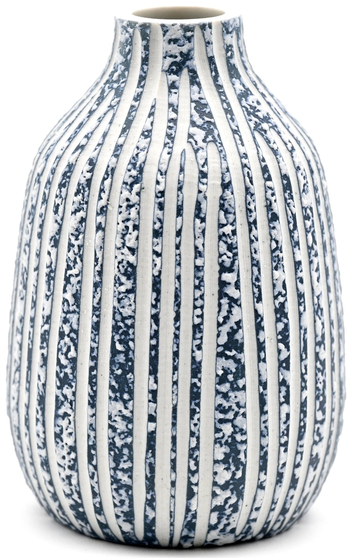 431W16BLUE ADAM MINI L - Handcrafted Porcelain Bud Vase
